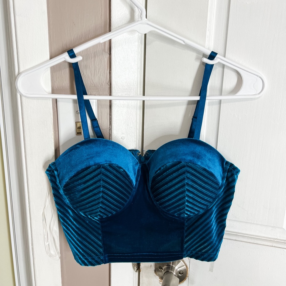 Dark Blue Cropped Top